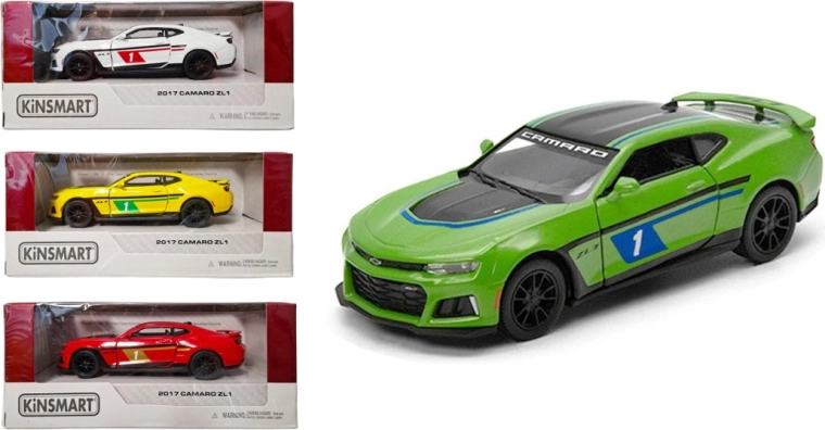 Kinsmart Chevrolet Camaro ZL1 – die-cast car model with Pull Back drive