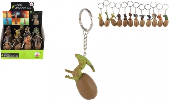 Dinosaur Keychain in an Egg