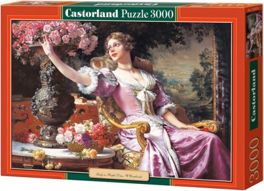 Puzzle 3000 pieces Woman in Purple Dress by W. Czachórski