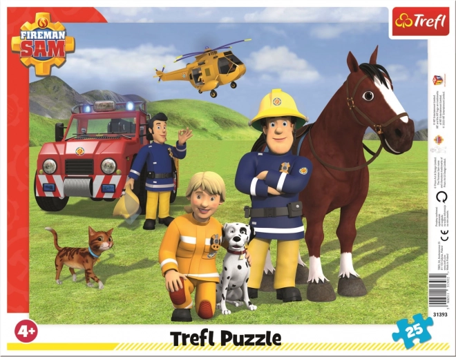 Trefl puzzle Fireman Sam – On Patrol 25 pieces