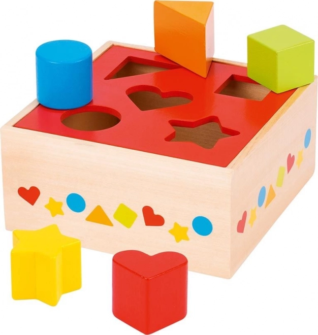 Goki shape sorter box – wooden sorting box for children