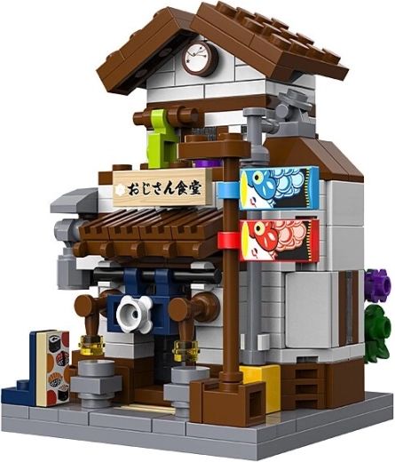 CaDA Mini Japanese Restaurant Building Block Set in 1:65 Scale