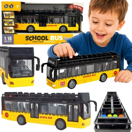 WOOPIE bus with lights and opening doors