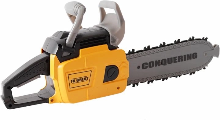 Vaikiškas grandininis pjūklas su garsais ir šviesa Plejo