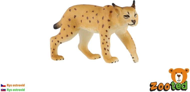 Eurasian Lynx plastic figurine 9 cm