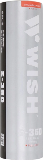 PVC badmintono plunksniukai WISH S-350, 6 vnt.