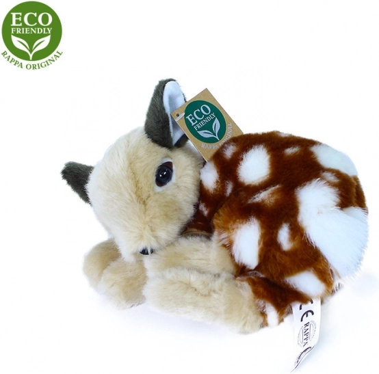 Rappa Plush Fawn Lying 18 cm ECO-FRIENDLY