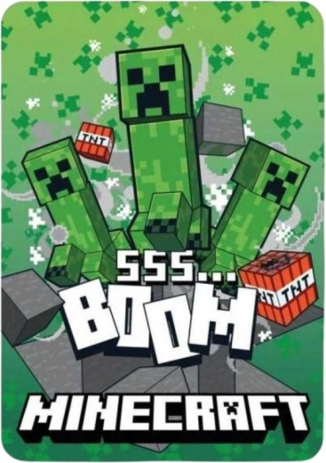 Flisinė Minecraft antklodė – 1 vnt.