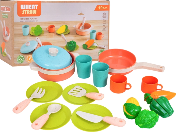 Eco-Friendly Children's Cookware Set with Accessories