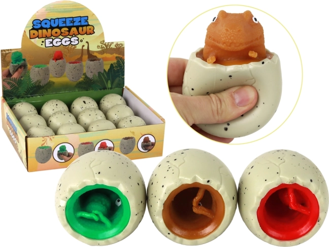 Antistresinis žaislas dinozauras kiaušinyje Squishy