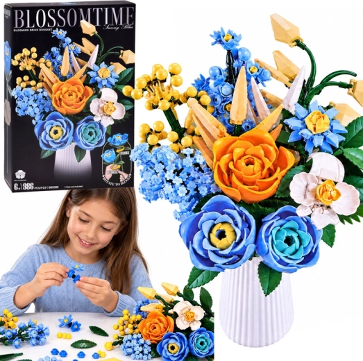 Blooming Flower Bouquet Building Set