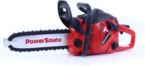 Plastinis akumuliatorinis pjūklas su realistišku garsu