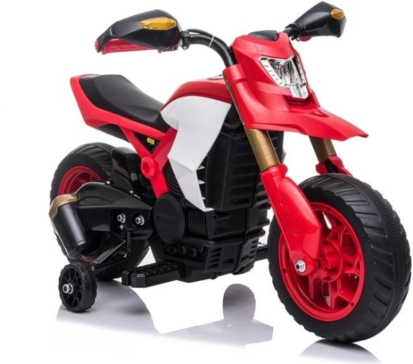 Vaikiškas elektrinis motociklas – raudonas