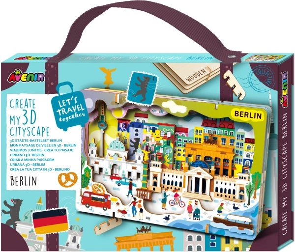 Medinė 3D dėlionė – Berlyno miesto panorama Avenir