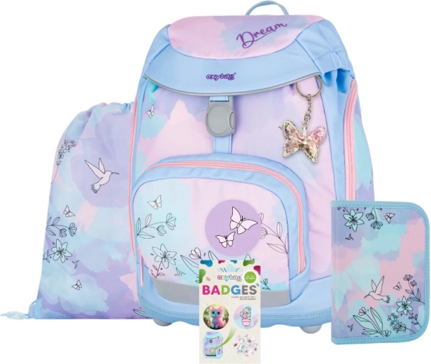 Mokyklinis rinkinys 4 vnt. OXYBAG Sherpy Kolibris