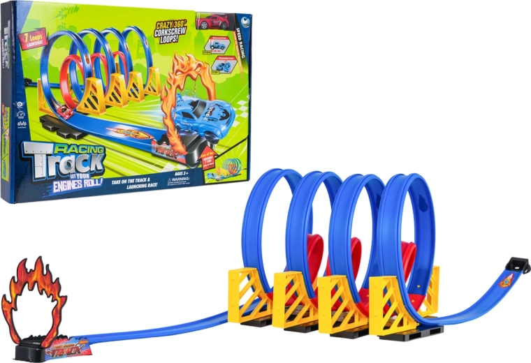 Racing Roll race track with 7 loops