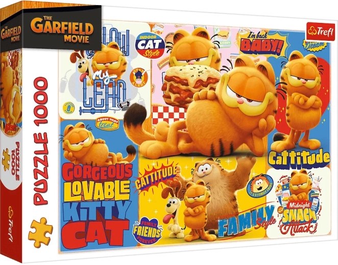Puzzle 1000 pieces Garfield – adventure (Trefl)