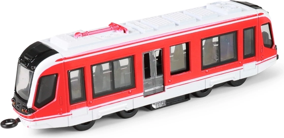 Metalinis raudonas tramvajus 20 cm