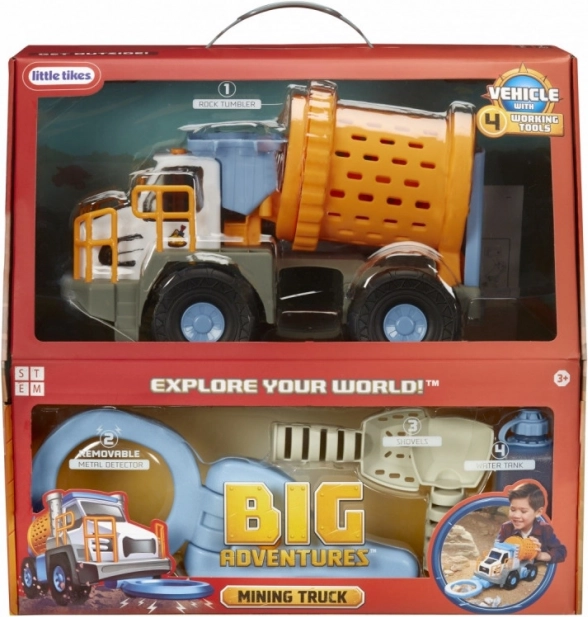 Interactive mining dump truck for kids