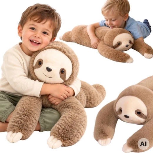 WOOPIE Weighted Sensory Sloth Plush Toy 2.5 kg