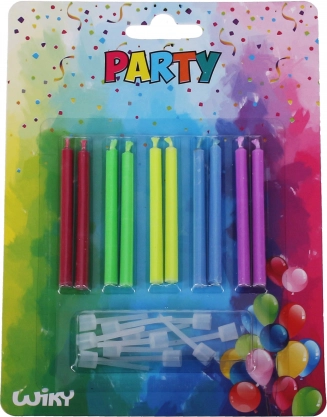 Žvakutės su spalvota liepsna