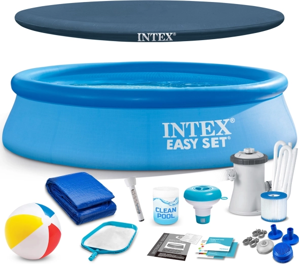 Intex Easy Set Above-Ground Self-Supporting Pool 244 × 61 cm with Accessories
