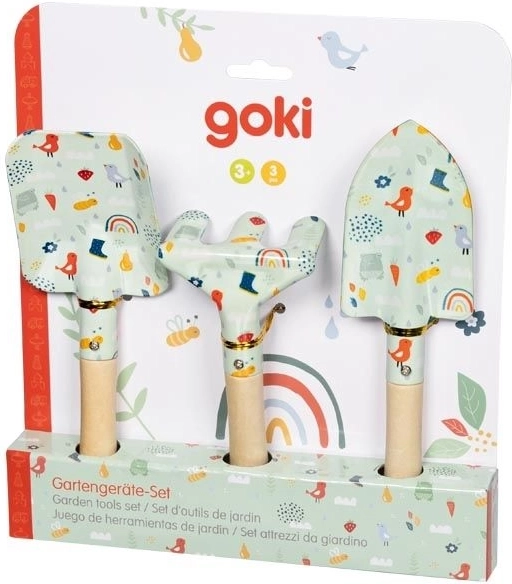 Goki children's garden tool set Spring, 3 pcs