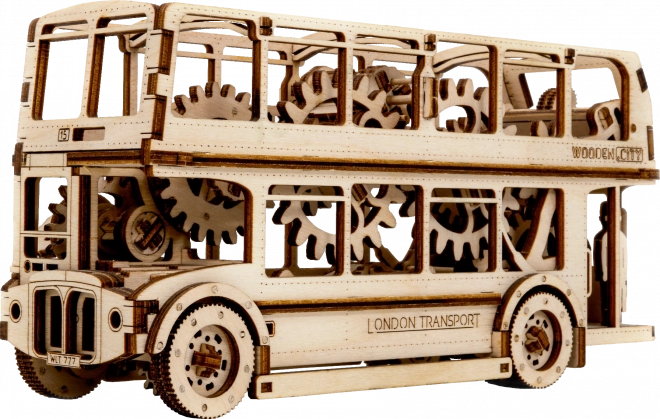 Medinės 3D dėlionės – Londono autobusas
