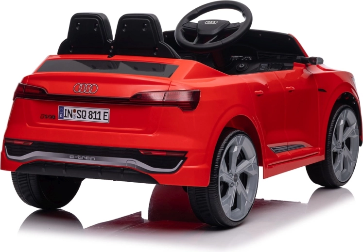 Audi SQ8 elektrinis vaikiškas automobiliukas, raudonas