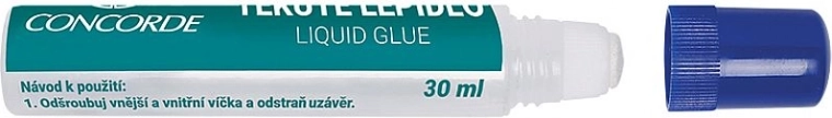 Skaidrūs skysti klijai su kempinėle 30 ml CONCORDE