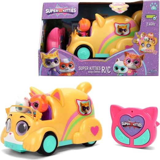 Jada Toys „SuperKitties“ nuotoliniu būdu valdomas RC automobilis su Ginny ir Bitsy
