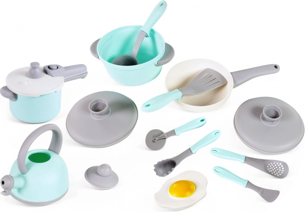 Kitchen set with dishes