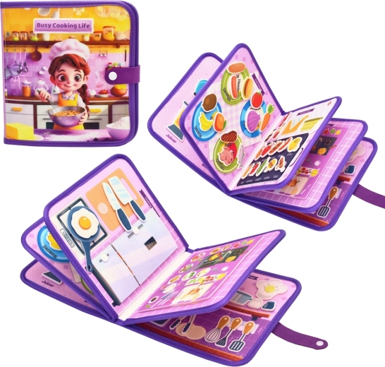 2Kids Toys Sensory Busy Book Cooking