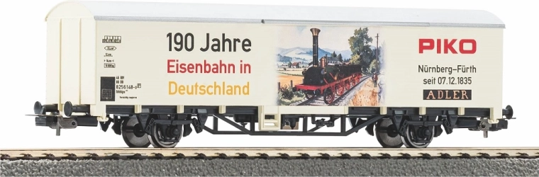 Piko covered freight car H0 limited edition 190 years of railways