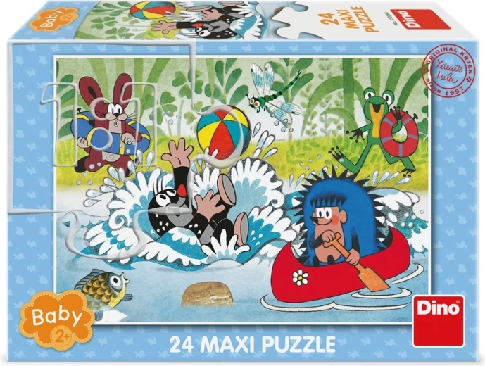 Puzzle DINO Little Mole in Water 24 maxi pieces
