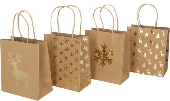 Kalėdinis dovanų maišelis XS 15x17x8 cm