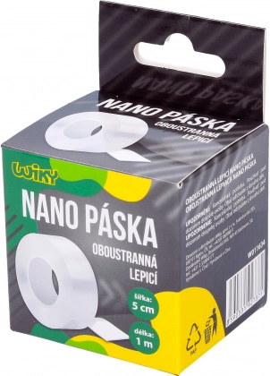 Dvipusė nano lipnioji juosta 1 m × 5 cm