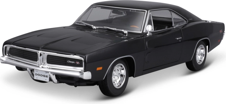 Maisto 1969 Dodge Charger R/T juodas automobilio modelis 1:18