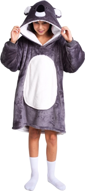 Cozy Noxxiez koala – šilta džemperio tipo antklodė su gobtuvu vaikams 7–12 m.