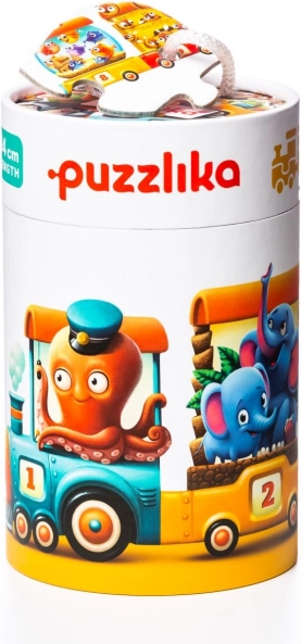 Puzzlika Traukinys – edukacinė dėlionė 20 dalių, 94 cm