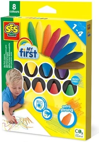 SES Creative My First vaško kreidelės – 8 spalvos