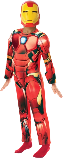 Vaikiškas „Iron Man“ deluxe kostiumas 7–8 metų
