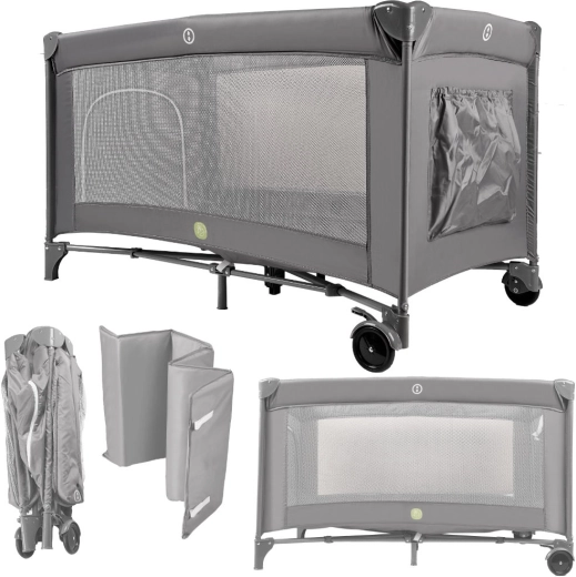 Folding Travel Cot for Children with Mattress 60 × 120 cm