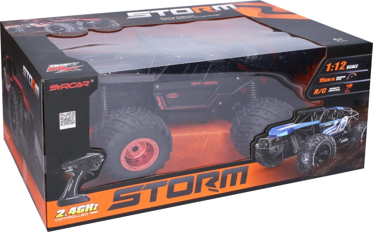 Max Metal Off-Road RC Buggy with Remote Control, 34 cm