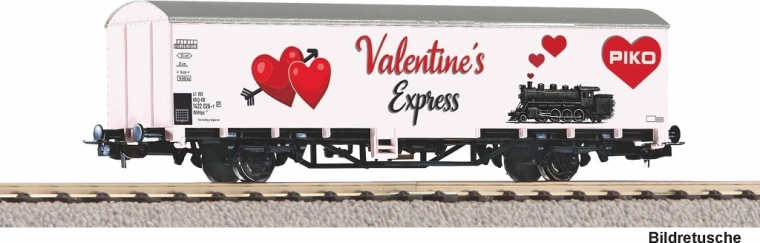 PIKO dengtas krovininis vagonas „Valentino ekspresas“ H0 1:87, riboto leidimo