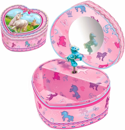 Music Jewelry Box Unicorn Heart