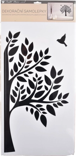 Sienų lipdukas „Medis“ juodas 32 × 60 cm