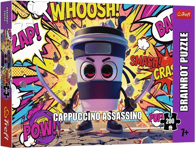 Trefl dėlionė BrainRots Cappuccino Assassino 200 dalių