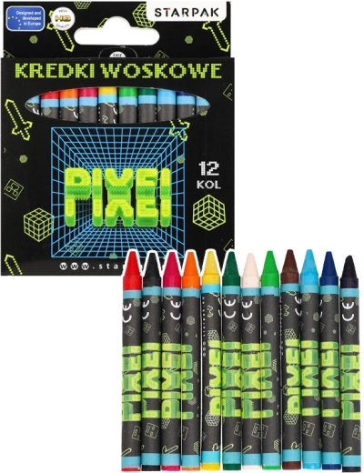 Pixel vaško kreidelės – 12 spalvų rinkinys