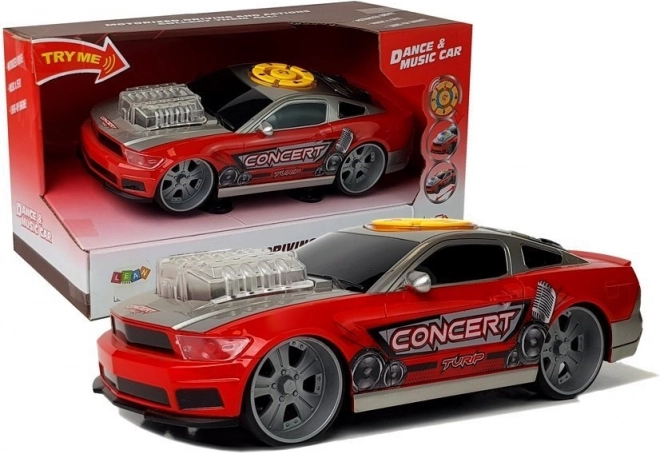 Muzikinis šokantis DJ automobilis su šviesomis ir garsiakalbiais